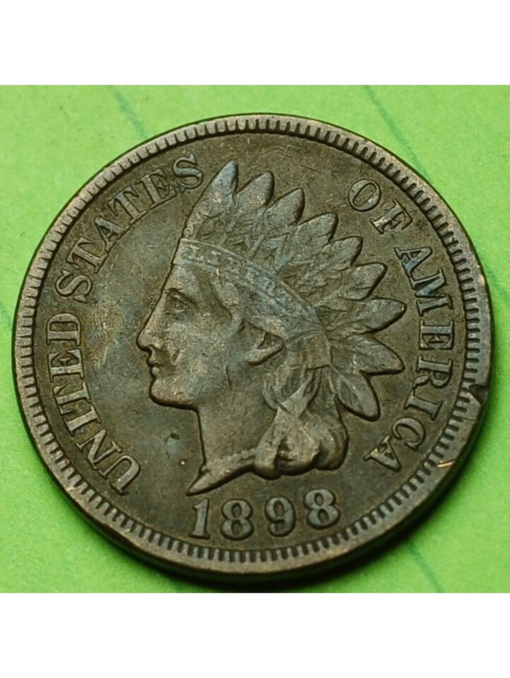 W566 1898 Indian Head Cent Penny 1c - Check Out Our Store old coin money collect